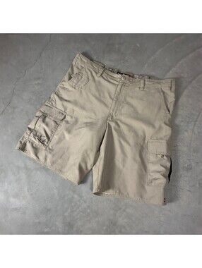 Tony Hawk Cargo Shorts Mens 40 Tan Khaki Baggy Skater Y2K